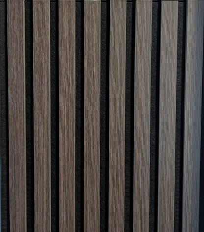 Premium Acoustic Wall Panels - Smoked Oak