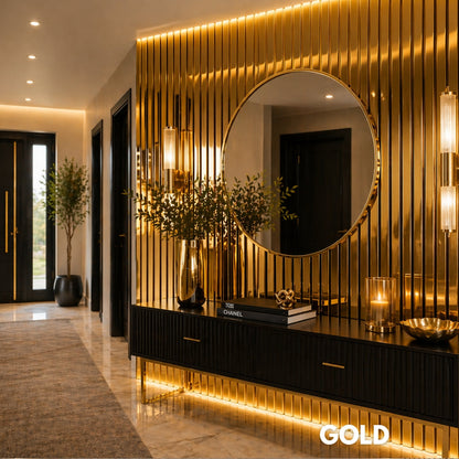 Premium Acoustic Slatted Wall Panel (Multiple Colours)