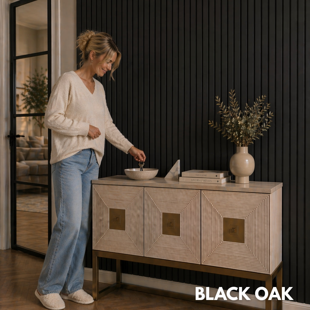 Premium Acoustic Slatted Wall Panel (Multiple Colours)