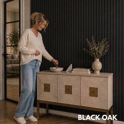 Premium Acoustic Slatted Wall Panel (Multiple Colours)