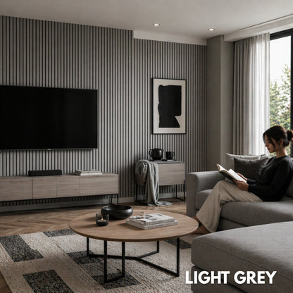 Premium Acoustic Slatted Wall Panel (Multiple Colours)