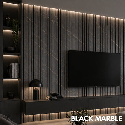 Premium Acoustic Wall Panels - Black & Gold Marble