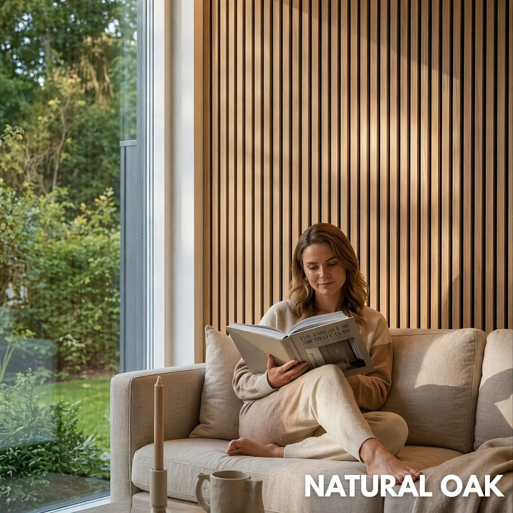 Premium Acoustic Wall Panels - Natural Oak