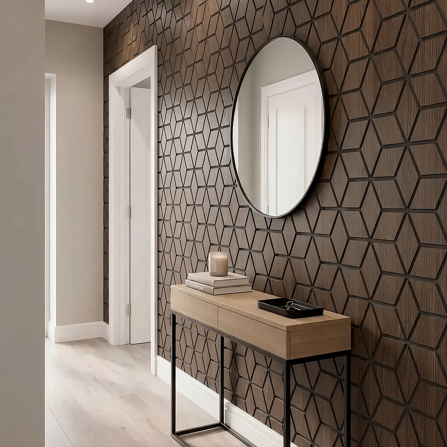 Premium Hexagon Acoustic Wall Panel 240cm x 60cm (Multiple Colours)
