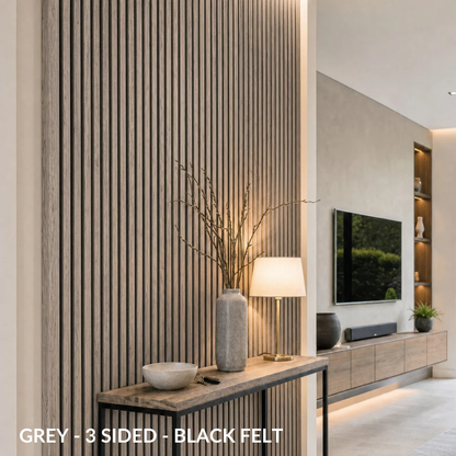 Premium Acoustic Slatted Wall Panel (Multiple Colours)