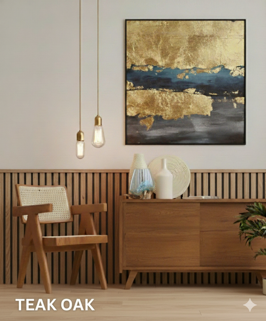 Premium Acoustic Slatted Wall Panel 120cm x 60cm