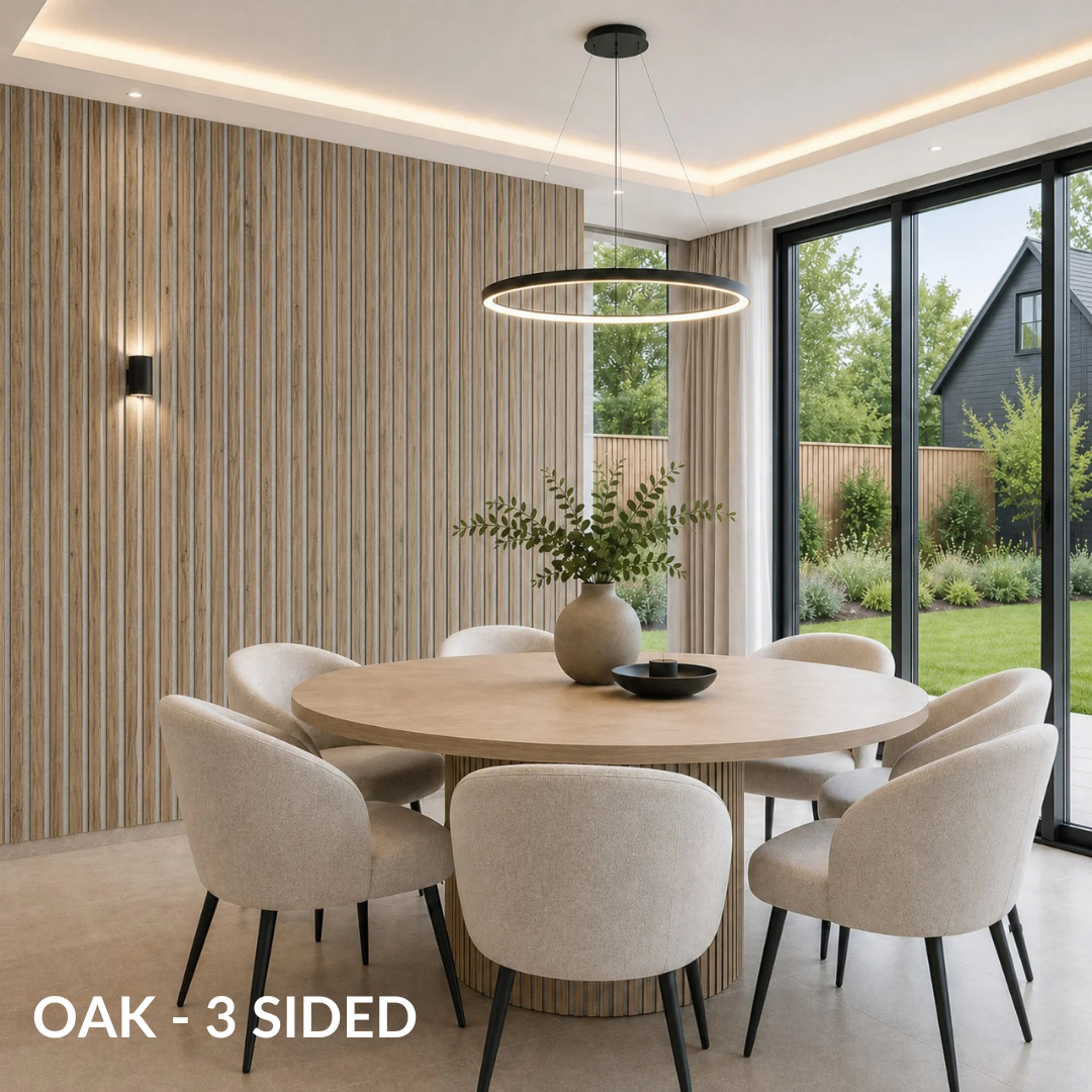 Premium Acoustic Slatted Wall Panel (Multiple Colours)
