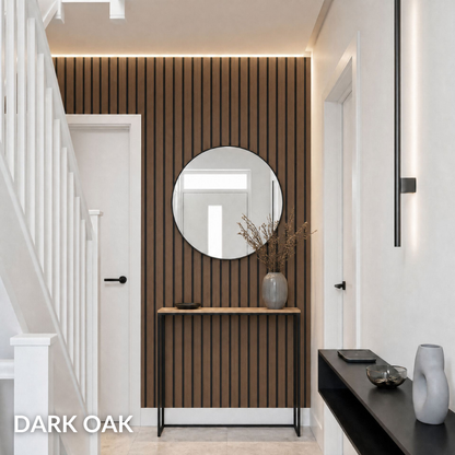 Premium Acoustic Slatted Wall Panel - 50mm thickness (Multiple Colours)