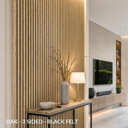 Premium Acoustic Slatted Wall Panel (Multiple Colours)