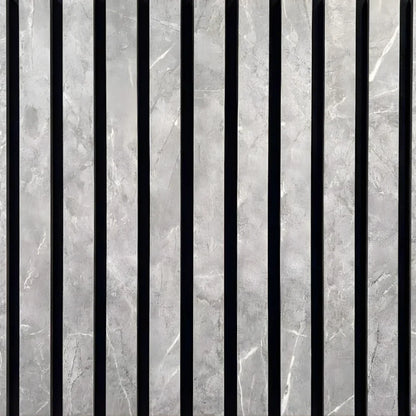 Premium Thick Slat Large Wall Panel 280cm x 60cm (Grey Marble - 35mm thickness)