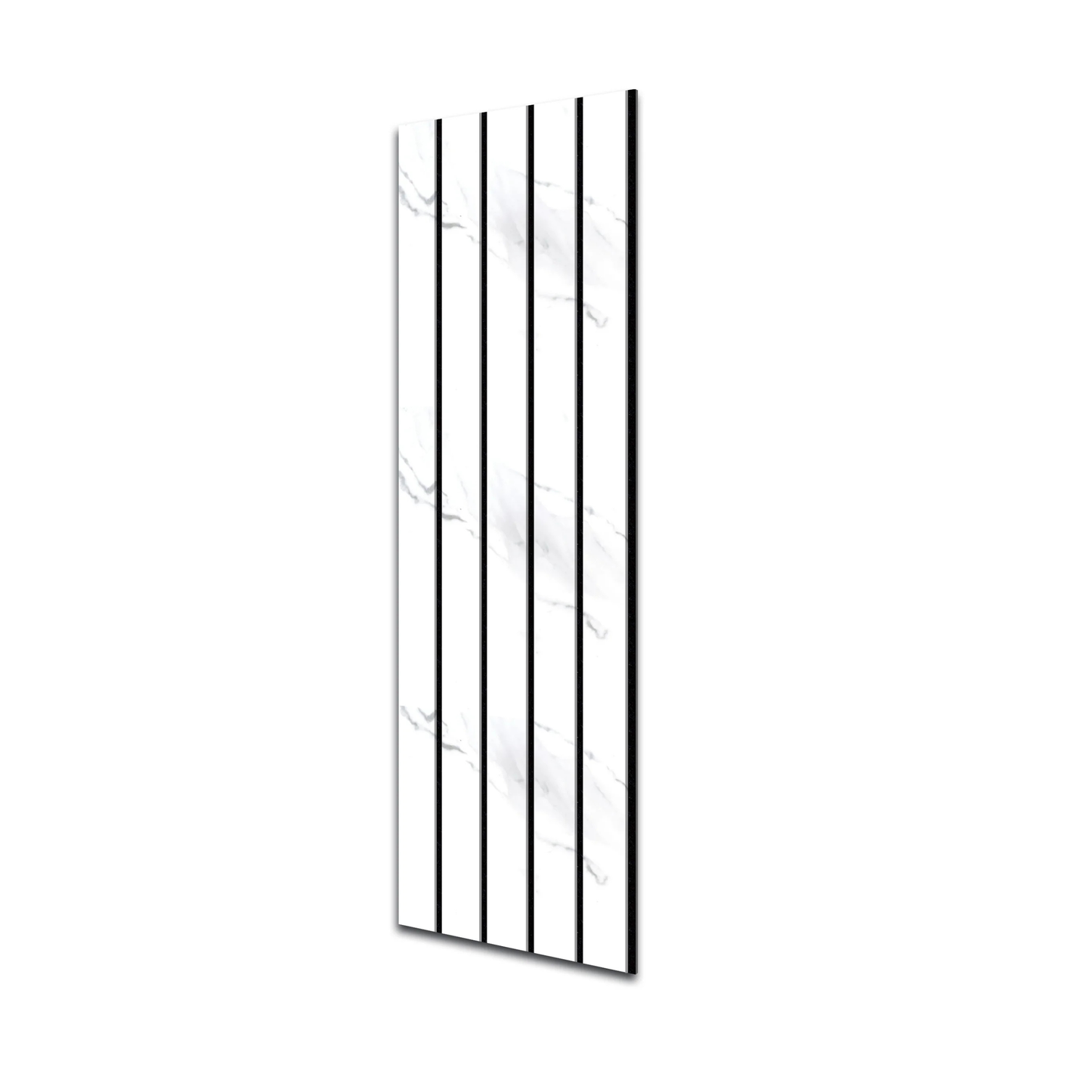 Premium Thick Slat Large Wall Panel 280cm x 60cm (White Marble) - 35mm thickness