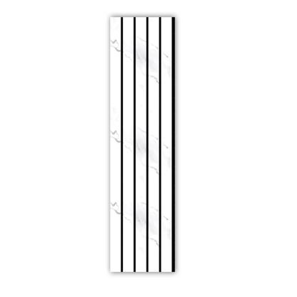 Premium Thick Slat Large Wall Panel 280cm x 60cm (White Marble) - 35mm thickness