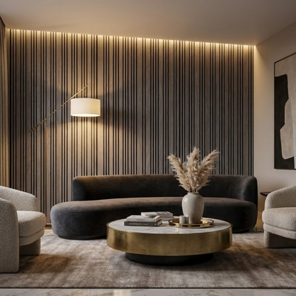 Acoustic Multi Width Panel - 240cm x 60cm (Light Grey)
