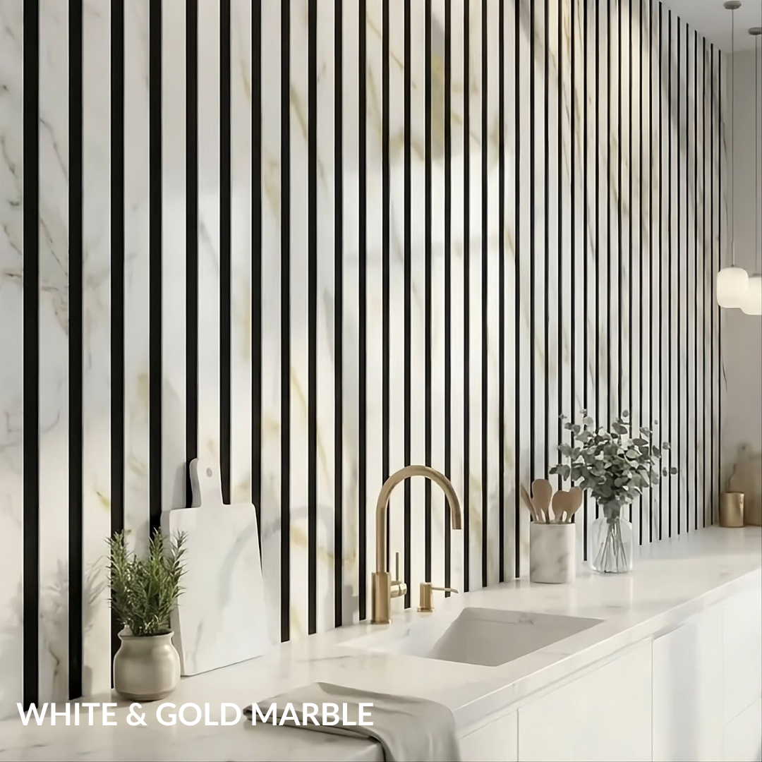 Premium Acoustic Slatted Wall Panel (Multiple Colours)