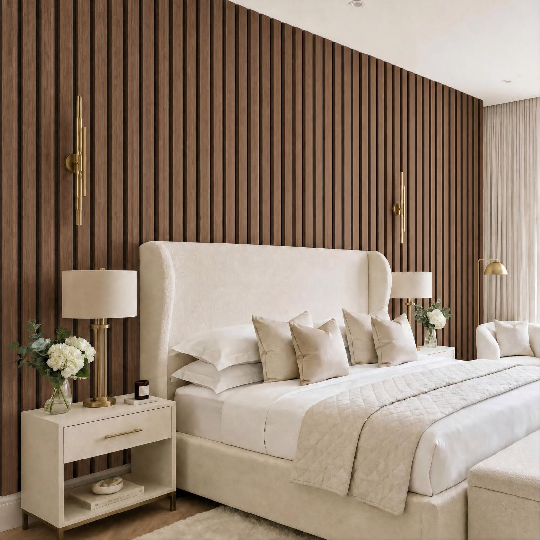 Premium Thick Slat Large Wall Panel 280cm x 60cm (Multiple Colours) - 35mm thickness