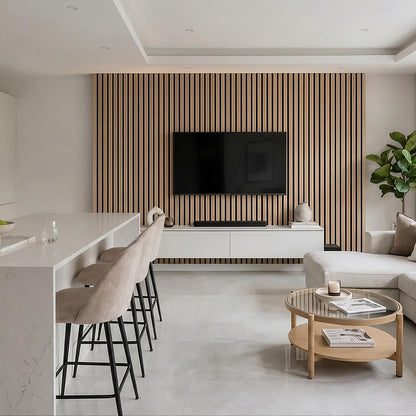 Premium Thick Slat Large Wall Panel 280cm x 60cm (Multiple Colours) - 35mm thickness