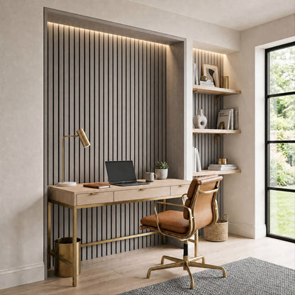 Premium Thick Slat Large Wall Panel 280cm x 60cm (Multiple Colours) - 35mm thickness