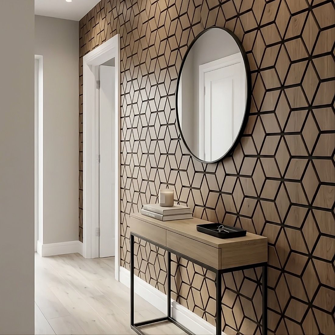 Premium Hexagon Acoustic Wall Panel 240cm x 60cm (Multiple Colours)