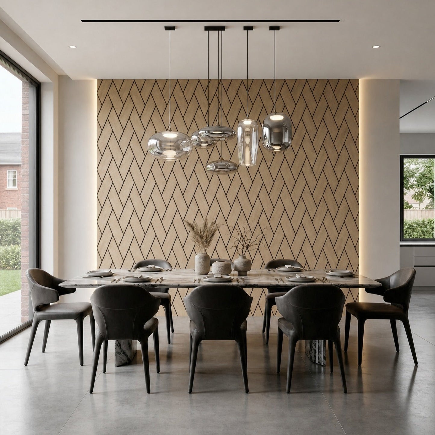 Premium Arrow Acoustic Panels - 240cm x 60cm (Multiple Colours)