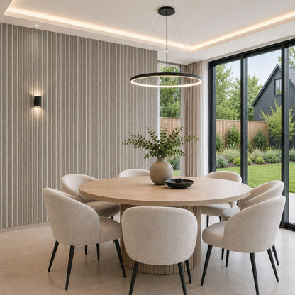 Premium Acoustic Panels - 240cm x 60cm (3-Sided - White Felt)