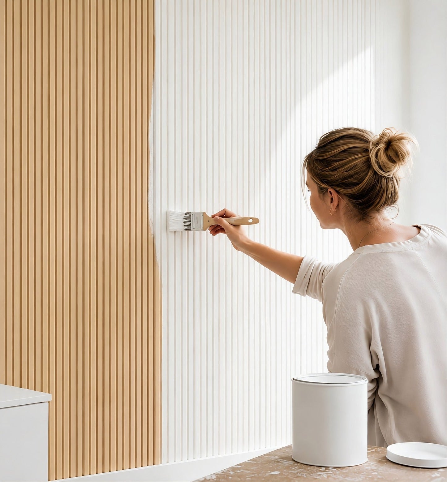 Premium Acoustic Slatted Wall Panel (Multiple Colours)