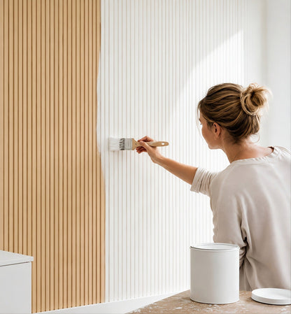 Premium Acoustic Slatted Wall Panel (Multiple Colours)