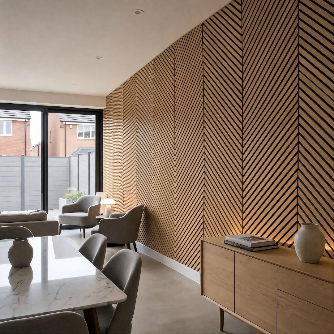 Premium Herringbone Wall Panel 240cm x 60cm (Multiple Colours)