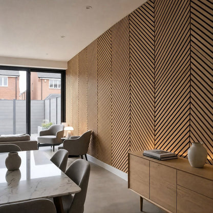 Premium Herringbone Wall Panel 240cm x 60cm (Multiple Colours)