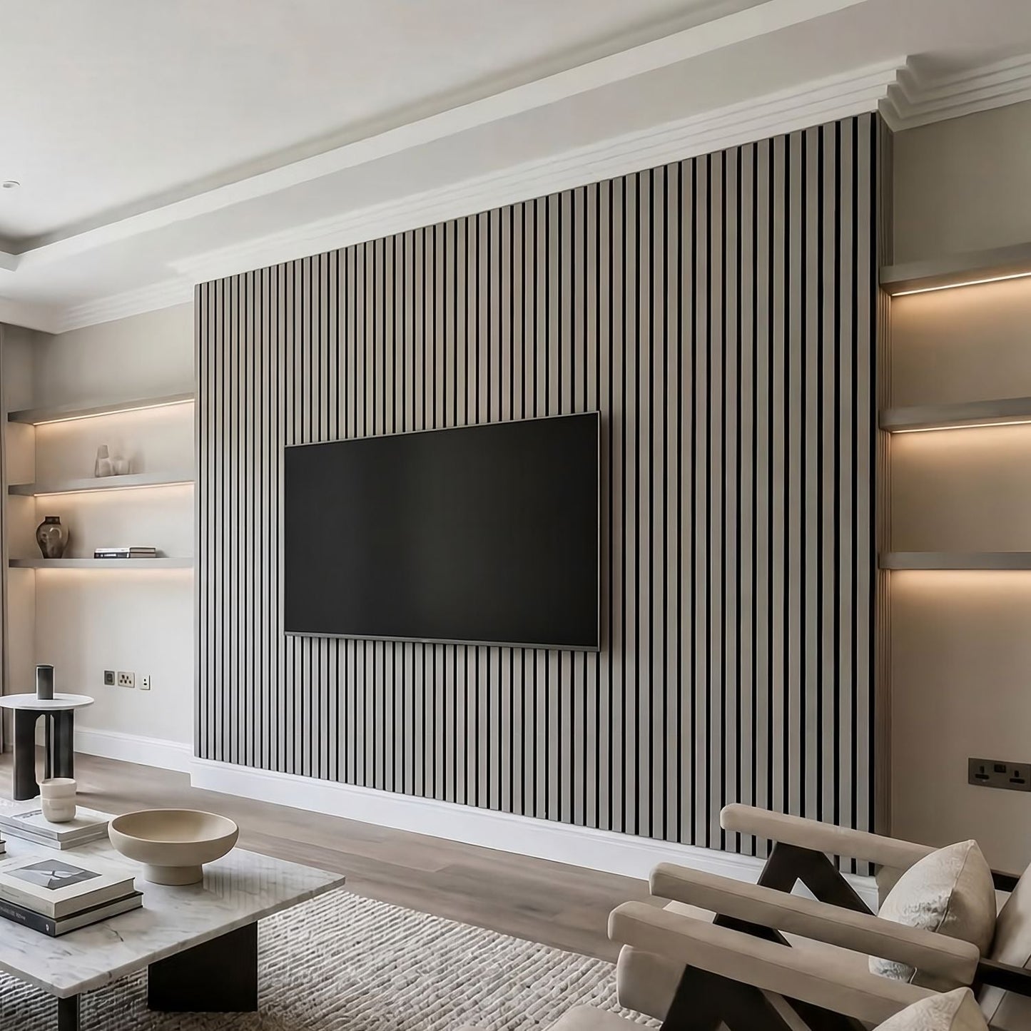 Premium Wall Panel 240cm x 60cm - 35mm Width - Grey