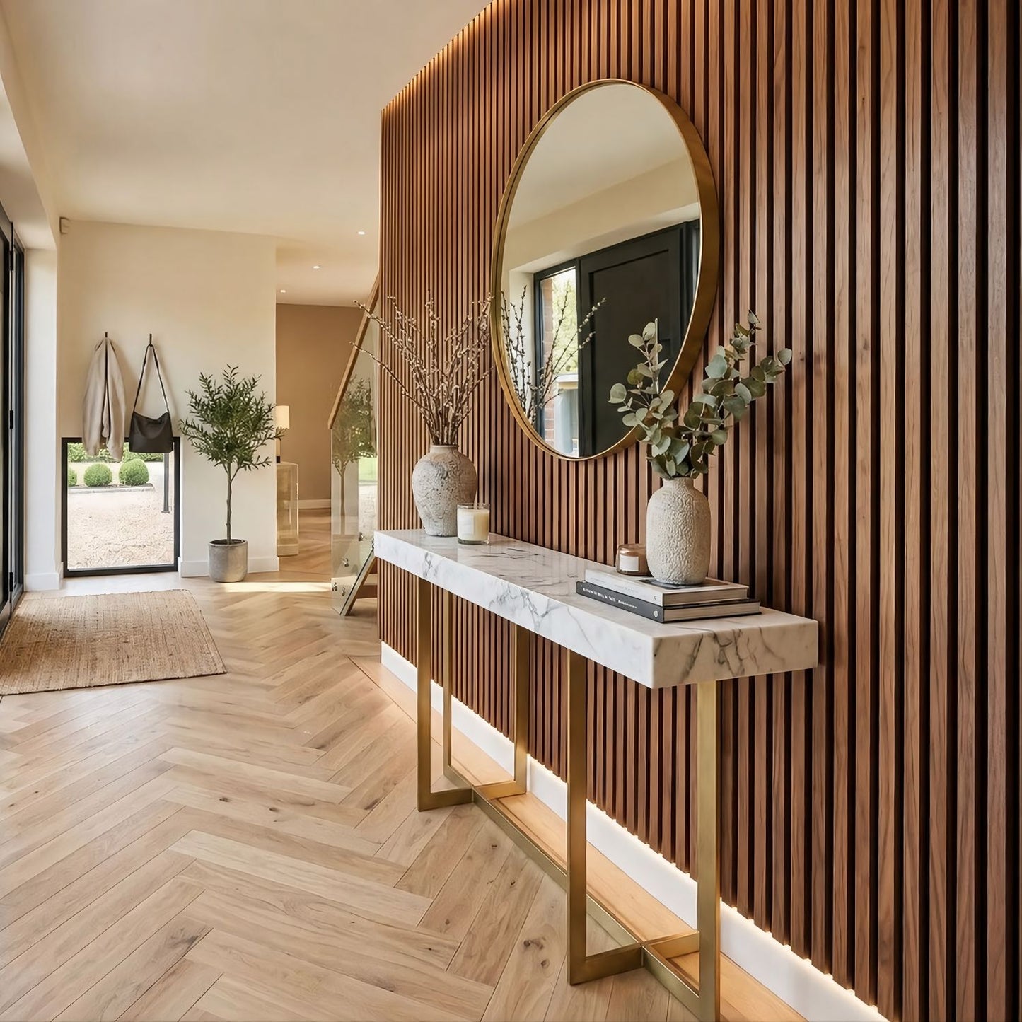 Premium Wall Panel 240cm x 60cm - 35mm Width - Walnut