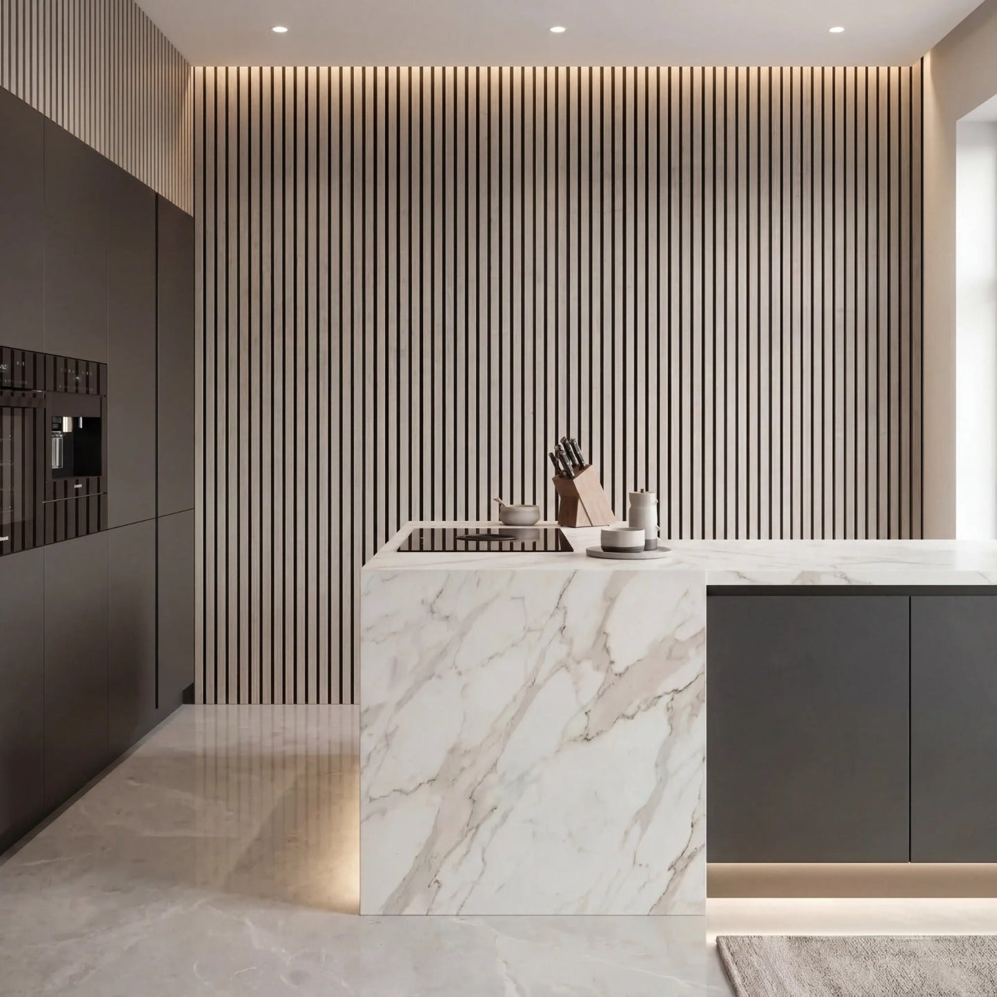 Premium Concrete Coloured Wall Panel - 240cm x 60cm