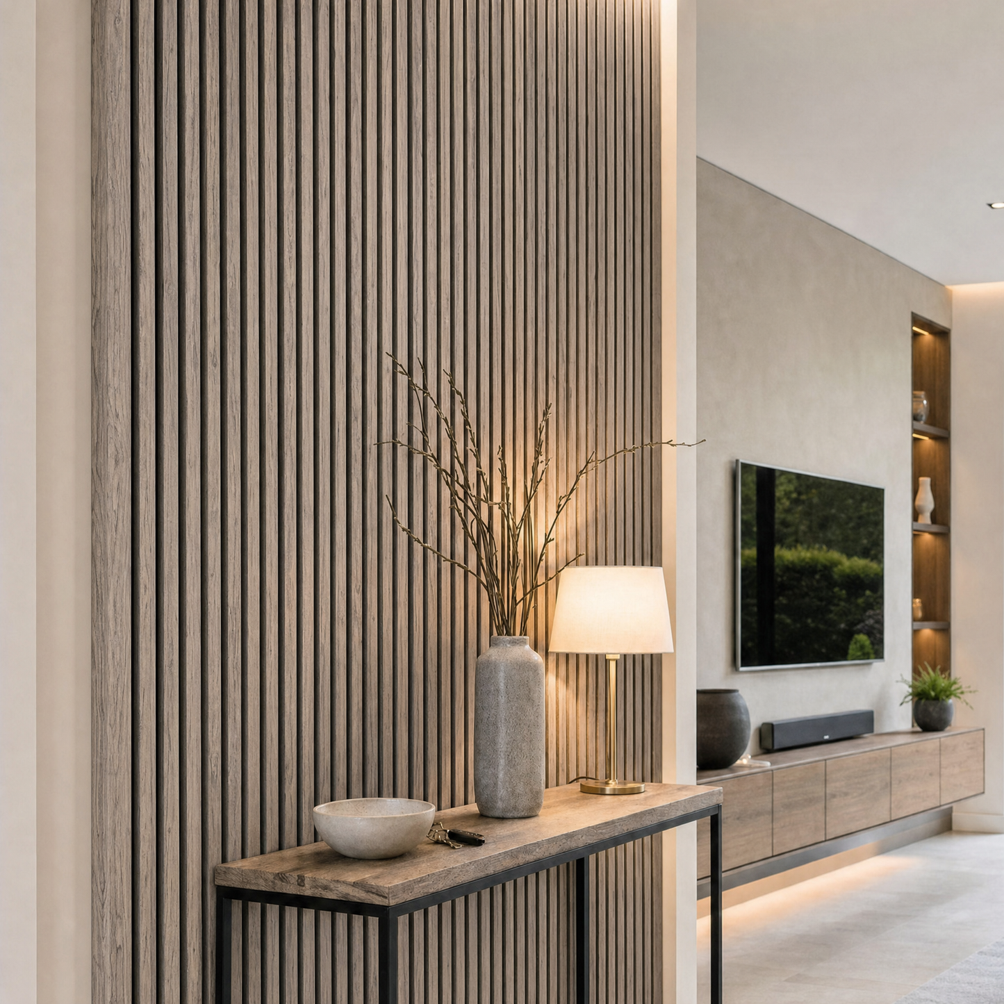 Premium Acoustic Panels - 240cm x 60cm (3-Sided - Black Felt)