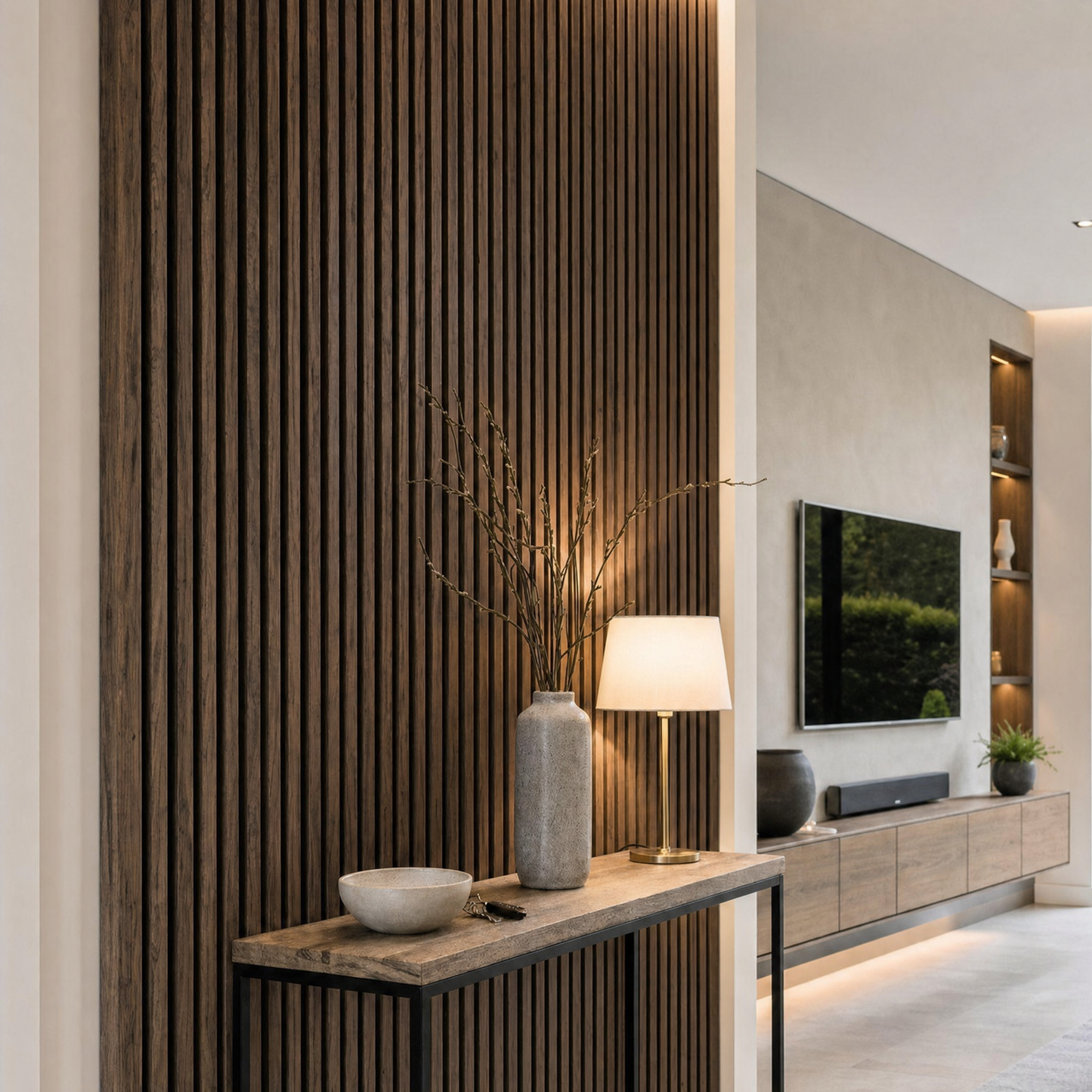 Premium Acoustic Panels - 240cm x 60cm (3-Sided - Black Felt)