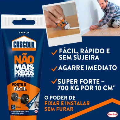Cola de montagem substitui pregos Não mais Pregos Cascola 85g ou 360g