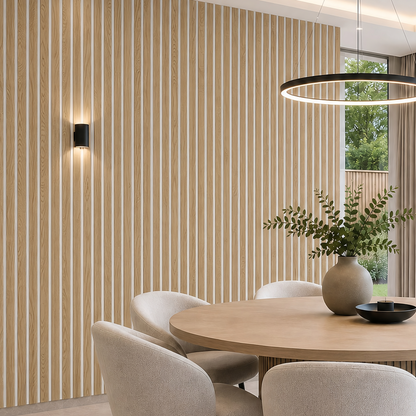 Premium Acoustic Panels - 240cm x 60cm (3-Sided - White Felt)